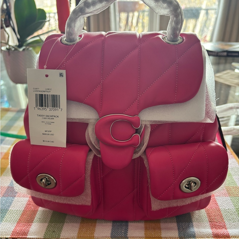Coach Pink Backpack